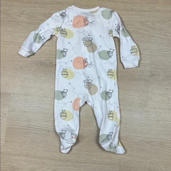 Disney Baby 0/3M Winnie the Pooh HUNNY Footie one Piece - Picture 6 of 6